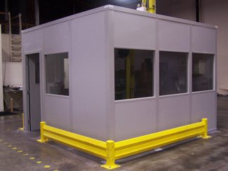 guard-rail-protecting-facility-popup-office