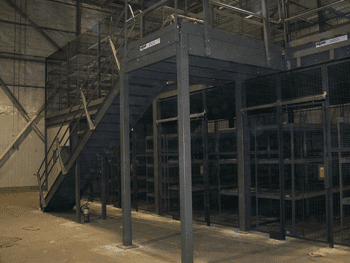 Carswell Air Force Base Military Storage Lockers with Mezzanine