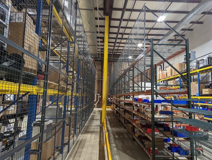 Securing Walkways with Pallet Racking | Case Study | WireCrafters